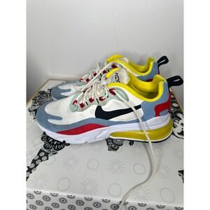 Nike Air Max 270 React‎ Multi Color White Casual Running Shoes US 8.5